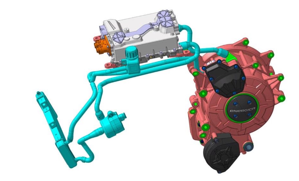 liquid cooling system of the EMCE motor